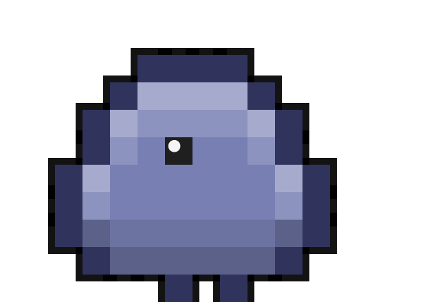 Mimic, a smooth, featureless shape with a single eye