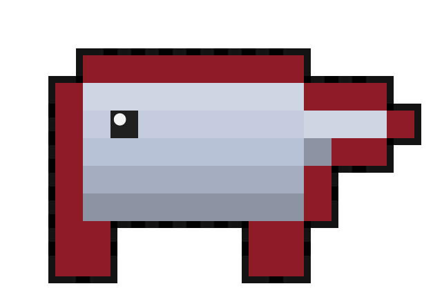 Squall, a low, four-square creature with a flat crown